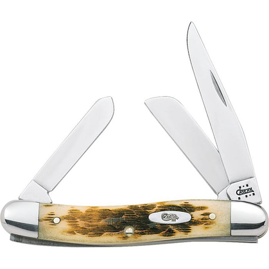 Stockman Amber Bone Brand : Case Cutlery Item Number: CA042