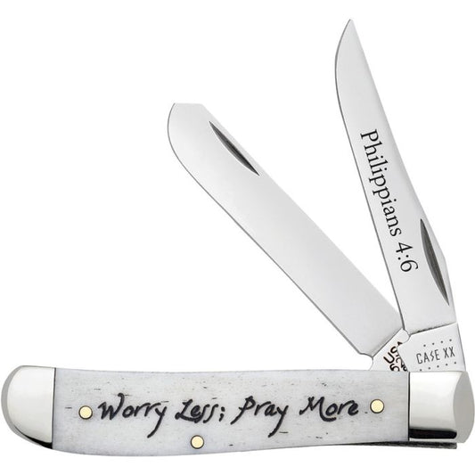 Pray More Mini Trapper Brand : Case Cutlery Item Number: CA60869