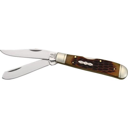 Lockback Trapper Amber Bone
Brand
:
Rough Ryder
Item Number: RR1069