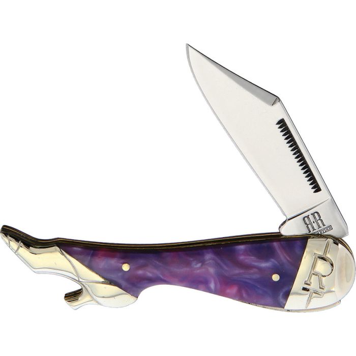 Leg Knife Purple Swirl Brand : Rough Ryder Item Number: RR2152